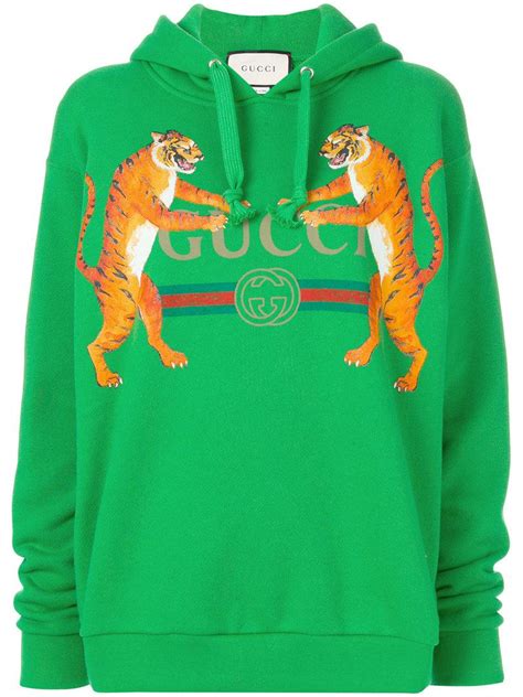 green gucci tiger hoodie|gucci tiger sequin shirt.